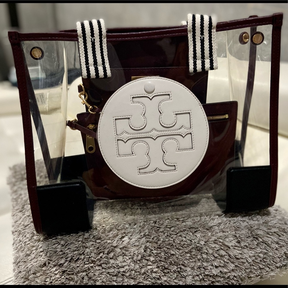 Tory Burch Ella Clear Mini Tote Bag